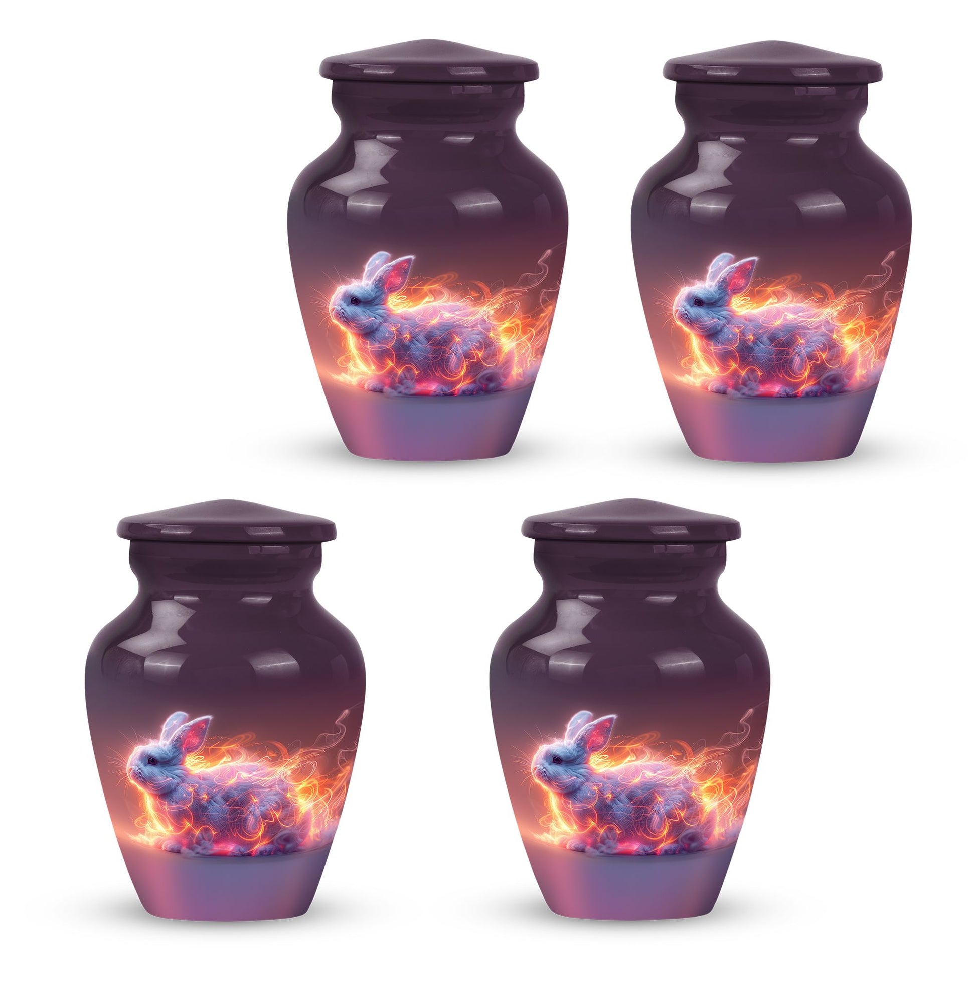 Fiery Bunny Rabbit Urn For Cremation - Fierce Bunny Urn For Ashes