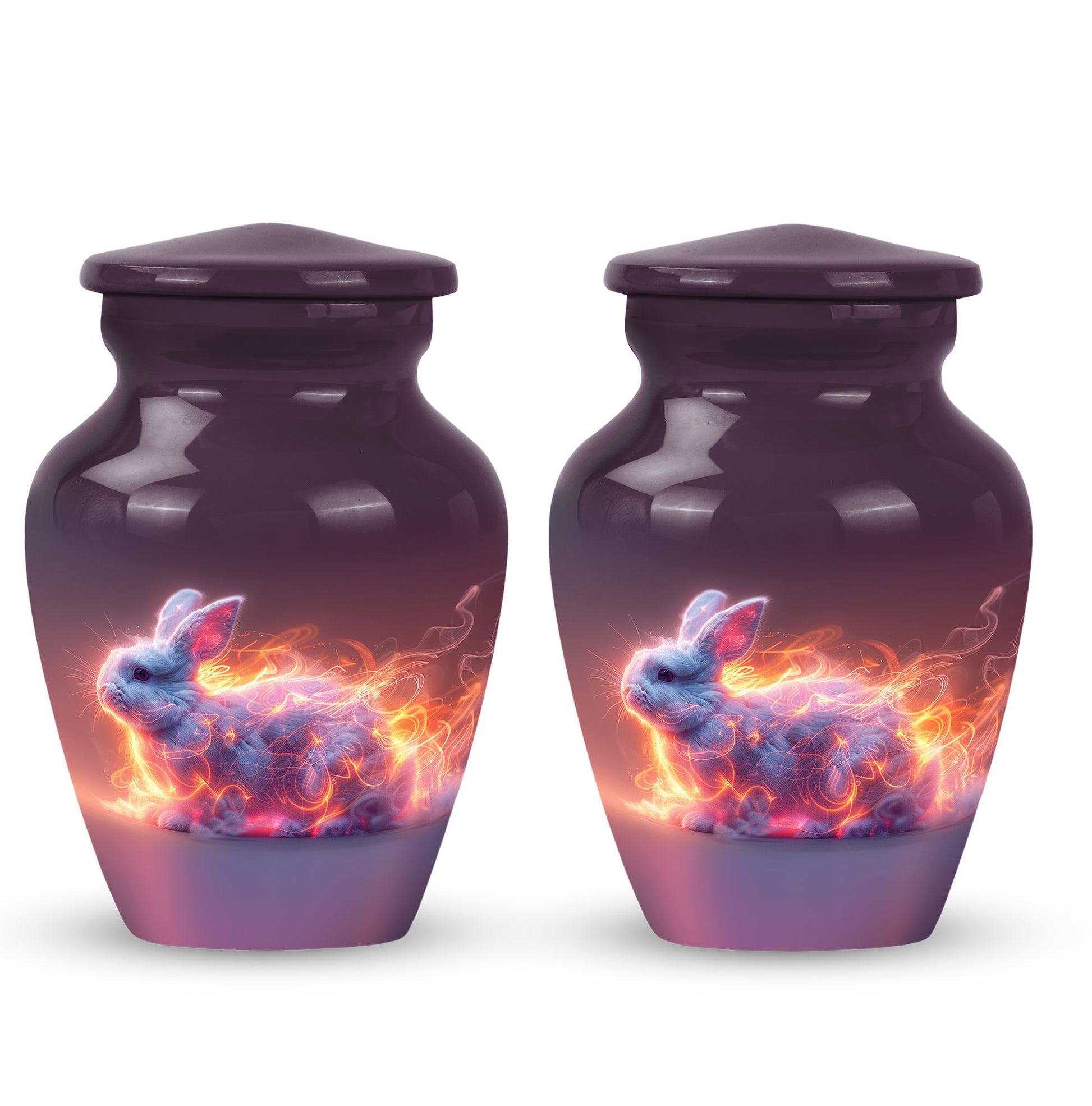 Fiery Bunny Rabbit Urn For Cremation - Fierce Bunny Urn For Ashes