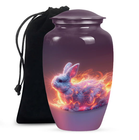 Fiery Bunny Rabbit Urn For Cremation - Fierce Bunny Urn For Ashes