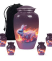 Fiery Bunny Rabbit Urn For Cremation - Fierce Bunny Urn For Ashes