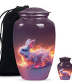 Fiery Bunny Rabbit Urn For Cremation - Fierce Bunny Urn For Ashes