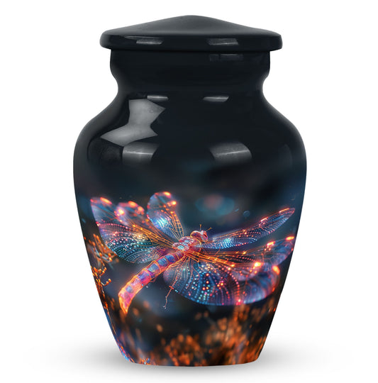 Personalized Dragonfly Keepsake Urn for Human Ashes - 10-inch, 200 cu in - Yatskia