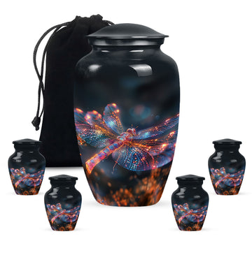 Large Urn With 4 Keepsake Urn