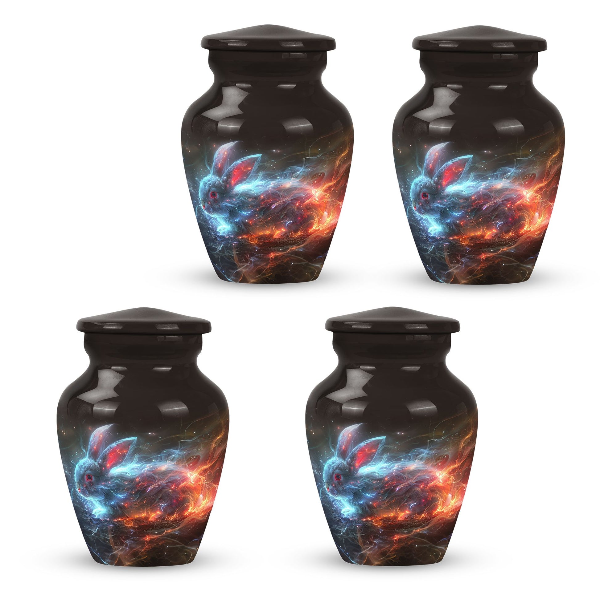 Nebula Blazing Rabbit Urn - Rabbit Cremation Urn For Men & Women