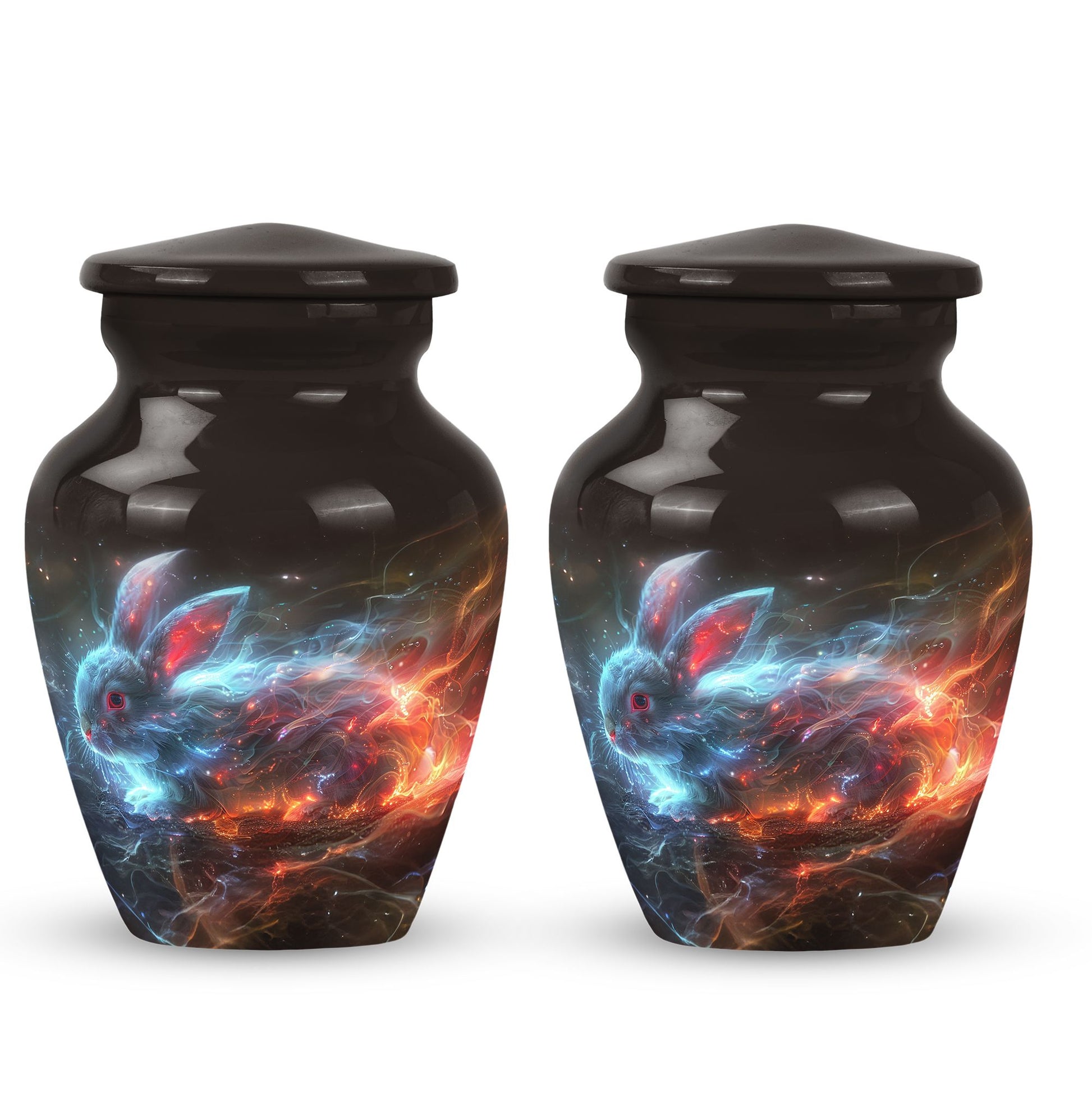 Nebula Blazing Rabbit Urn - Rabbit Cremation Urn For Men & Women