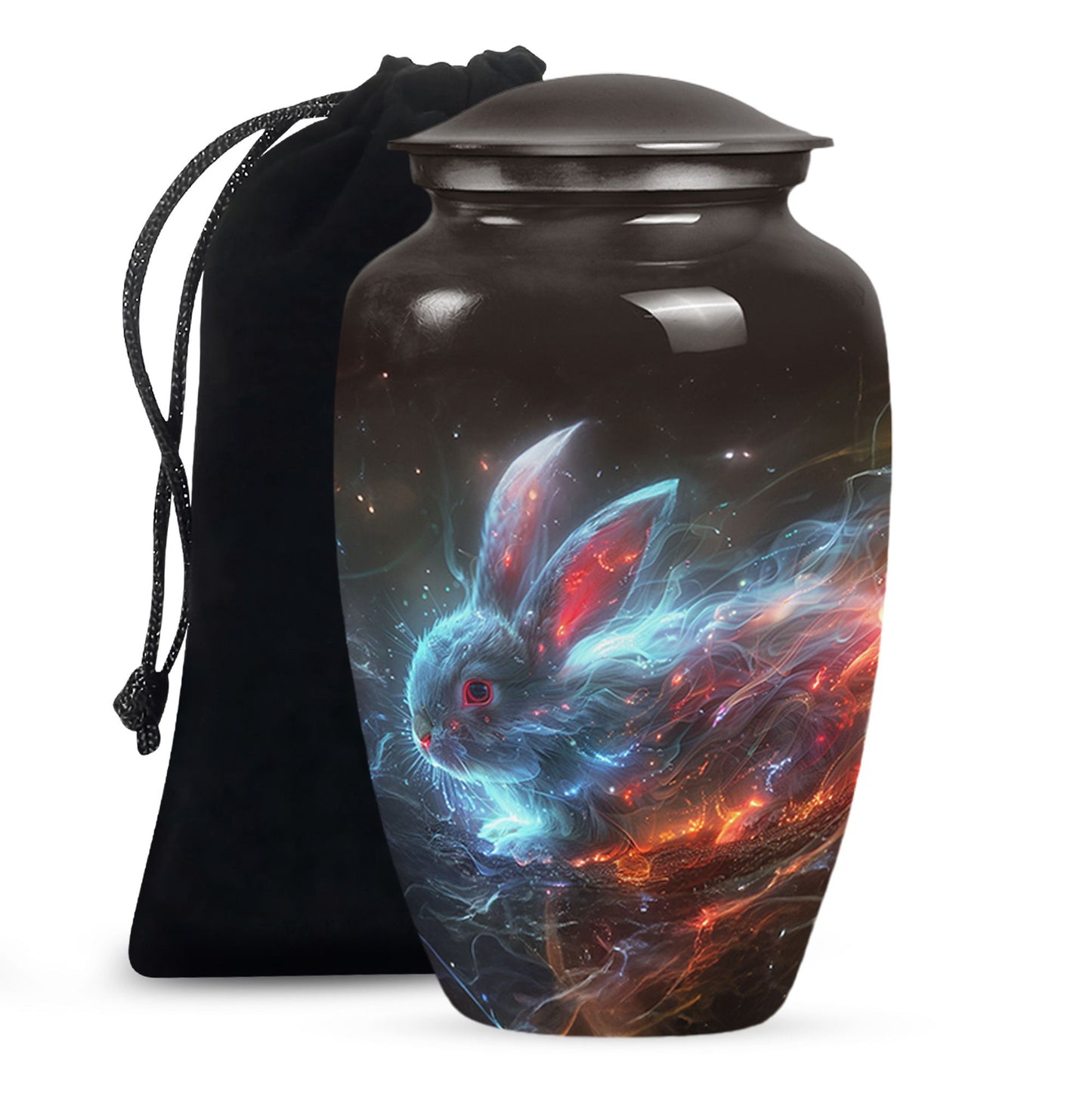 Personalized Rabbit Cremation Urn for Pet Ashes - 10-inch, 200 cu in - Yatskia