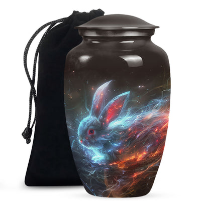 Personalized Rabbit Cremation Urn for Pet Ashes - 10-inch, 200 cu in - Yatskia