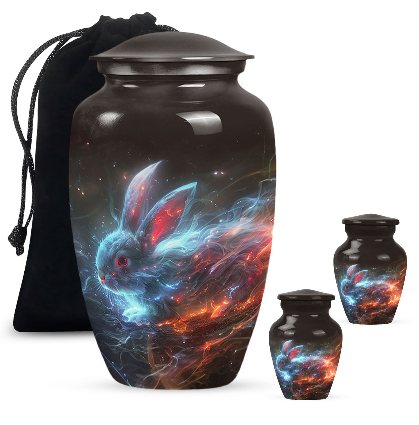 Personalized Rabbit Cremation Urn for Pet Ashes - 10-inch, 200 cu in - Yatskia