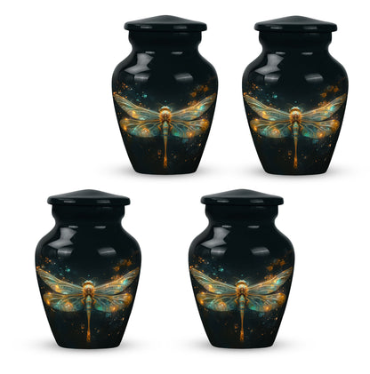Personalized Dragonfly Cremation Urn for Women - 10-inch, 200 cu in - Yatskia