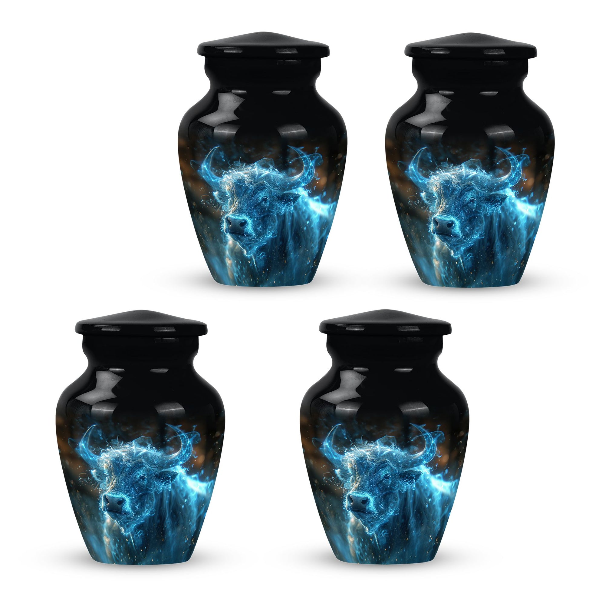 Cosmic Energy Bull Urn For Ashes - Bull Large Urn For Adult Human