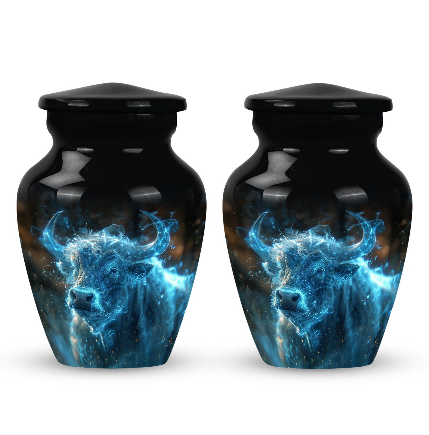Personalized Galaxy Cremation Urn for Adult - 10-inch, 200 cu in - Yatskia