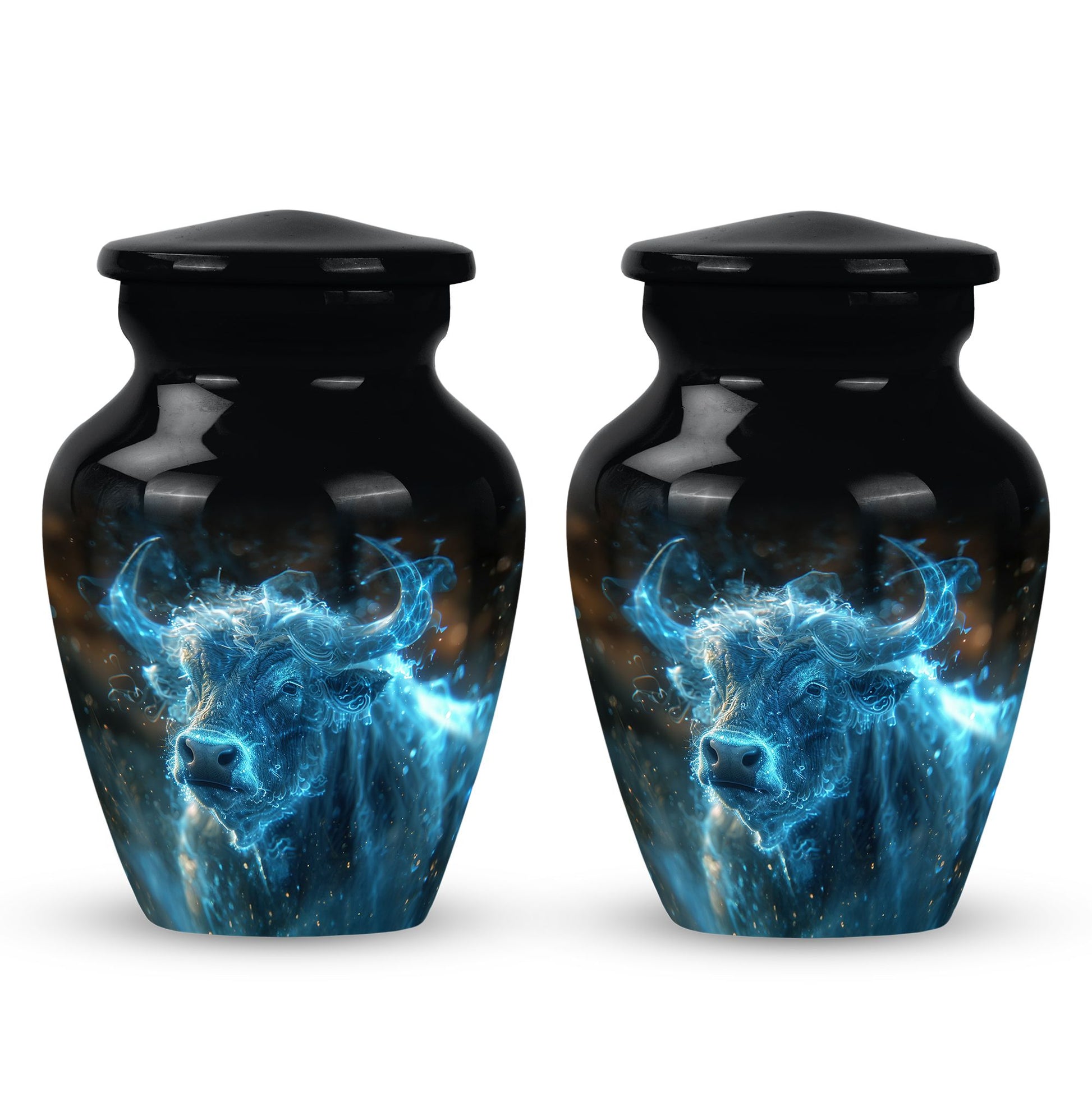 Cosmic Energy Bull Urn For Ashes - Bull Large Urn For Adult Human