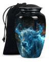 Cosmic Energy Bull Urn For Ashes - Bull Large Urn For Adult Human