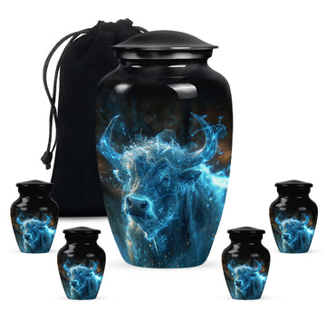 Large Urn With 4 Keepsake Urn