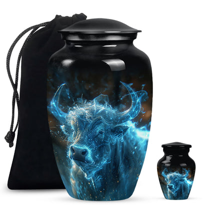 Personalized Galaxy Cremation Urn for Adult - 10-inch, 200 cu in - Yatskia