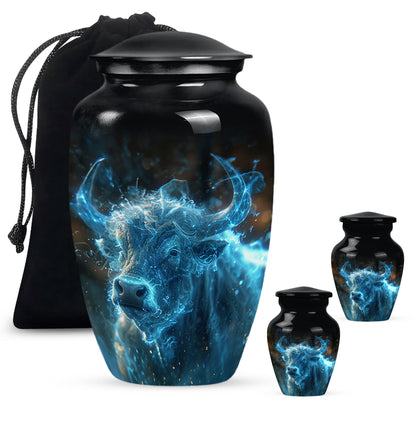 Personalized Galaxy Cremation Urn for Adult - 10-inch, 200 cu in - Yatskia