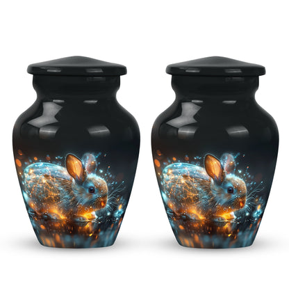 Personalized Rabbit Cremation Urn for Pet Ashes - 10-inch, 200 cu in - Yatskia