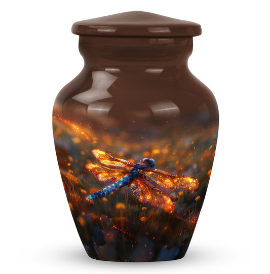 Personalized Dragonfly Memorial Urn for Human Ashes - 10-inch, 200 cu in - Yatskia