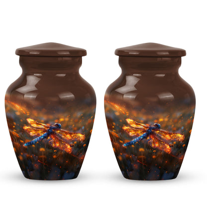 Personalized Dragonfly Memorial Urn for Human Ashes - 10-inch, 200 cu in - Yatskia