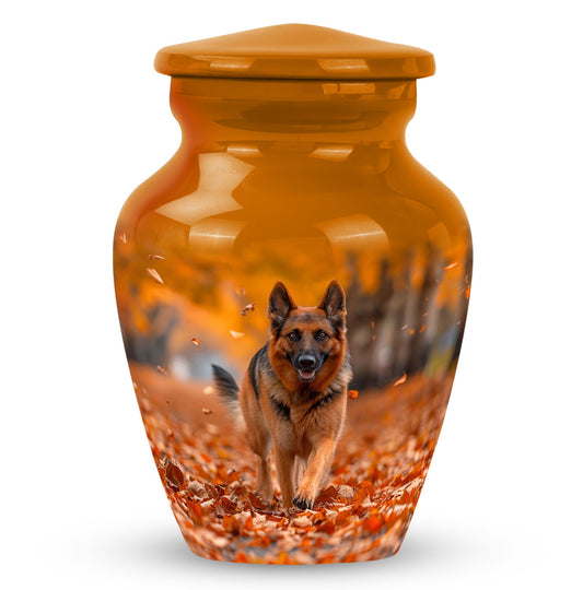 Personalized Dog Memorial Urn for Pet Ashes - 10-inch, 200 cu in - Yatskia