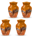Autumn Canine Stroll Urn - German Shepherd Memorial Urns For Ashes