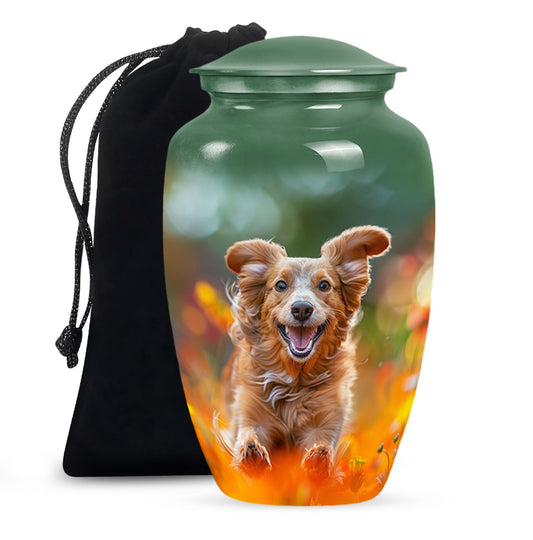 Joyful Pet Dog Cremation Urn - Perfect Urns For Pet Memorials