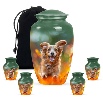 Large Urn With 4 Keepsake Urn