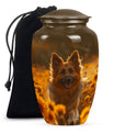 German Shepherd Dog Urn Memorial - Large Sized Cremation Urns For Pets