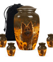 German Shepherd Dog Urn Memorial - Large Sized Cremation Urns For Pets