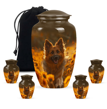 Large Urn With 4 Keepsake Urn