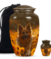 German Shepherd Dog Urn Memorial - Large Sized Cremation Urns For Pets