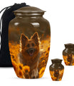 German Shepherd Dog Urn Memorial - Large Sized Cremation Urns For Pets