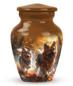 German Shepherd Memorial Urn For Dogs - Autumn Cremation Urn For Pet