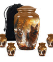 German Shepherd Memorial Urn For Dogs - Autumn Cremation Urn For Pet