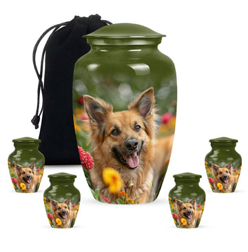 Large Urn With 4 Keepsake Urn