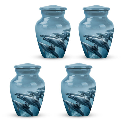 Personalized Dolphin Cremation Urn for Men and Women - 10-inch, 200 cu in - Yatskia