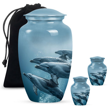 Large Urn With 2 Keepsake Urn