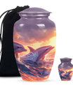 Sunset Dolphin Memorial Urn For Women - Large Urns For Adult Human Ashes