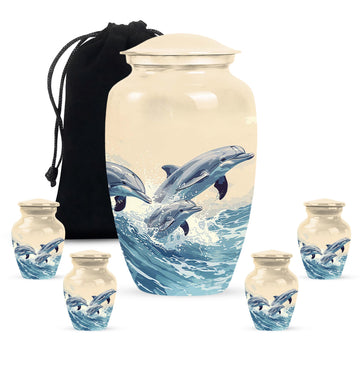 Large Urn With 4 Keepsake Urn