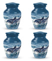 Dolphins Large Urn Memorial - Cremation Keepsake Urn Combo