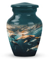 Underwater Dolphin Family Urn For Memorial - Human Ashes Container
