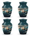 Underwater Dolphin Family Urn For Memorial - Human Ashes Container