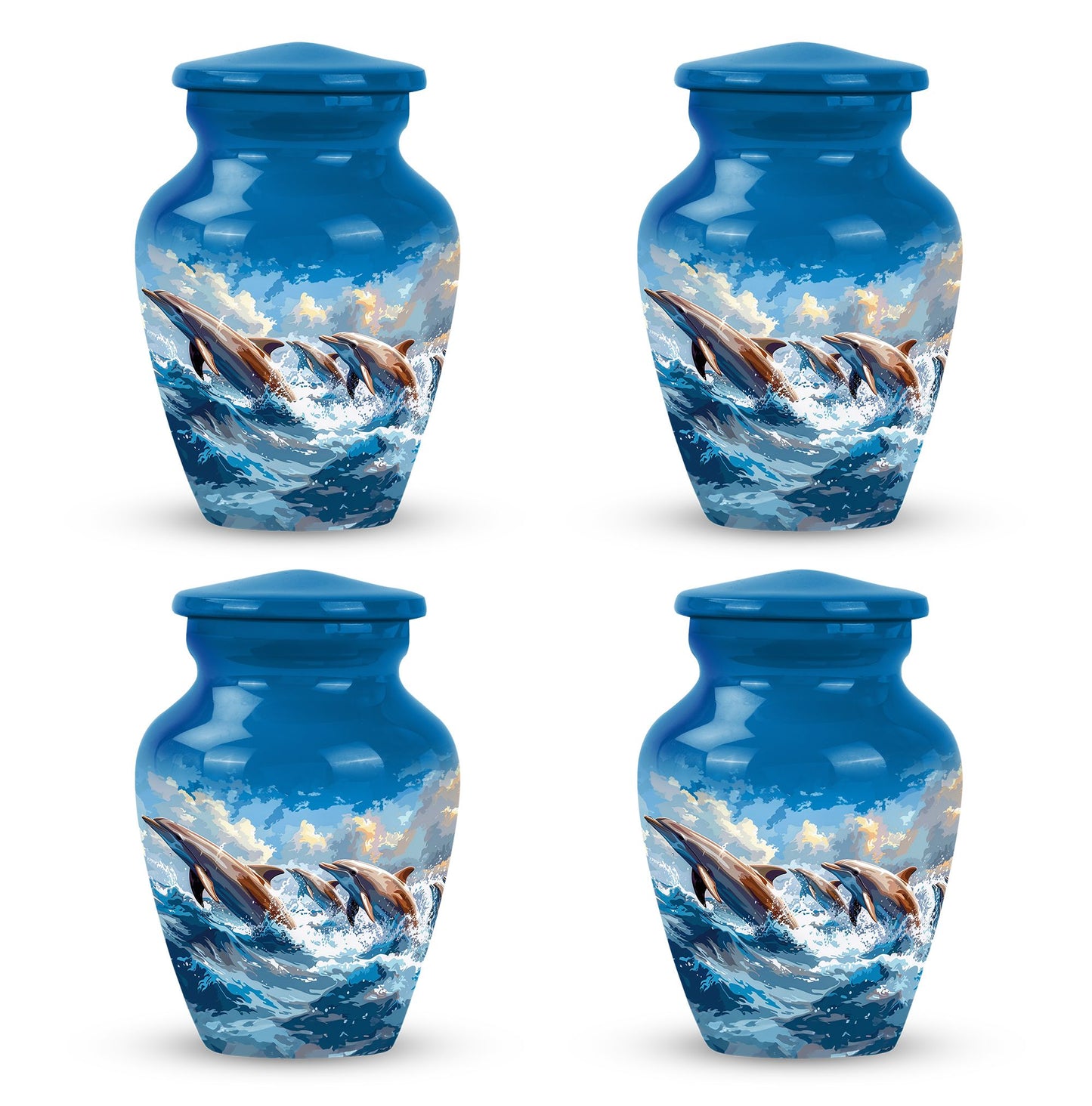 Personalized Artistic Memorial Urn for Women - 10-inch, 200 cu in - Yatskia