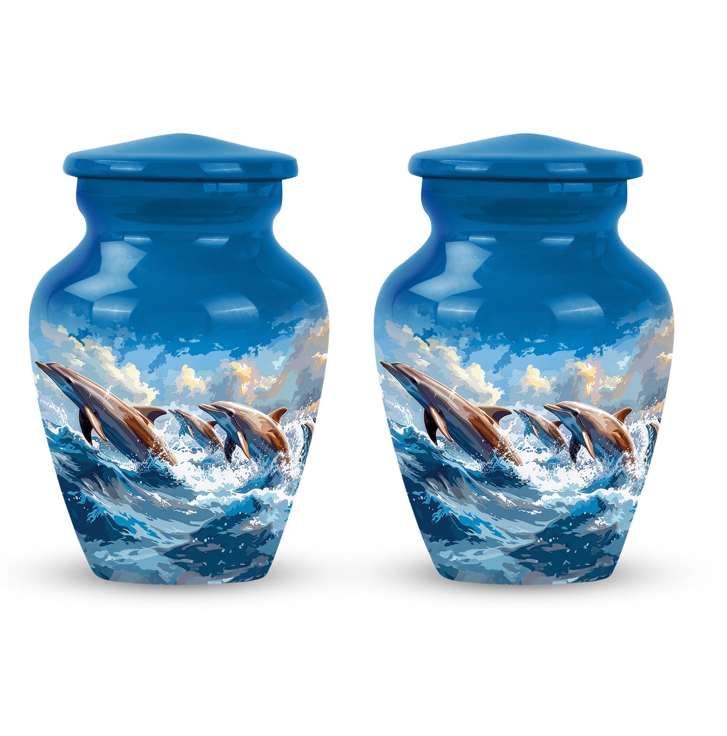 Personalized Artistic Memorial Urn for Women - 10-inch, 200 cu in - Yatskia