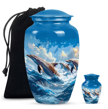 Large Urn With 1 Keepsake Urn