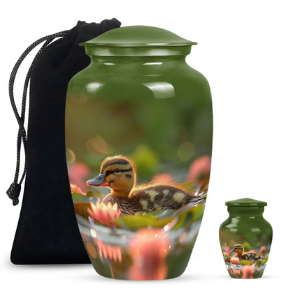 Personalized Bird Cremation Urn for Human Ashes - 10-inch, 200 cu in - Yatskia
