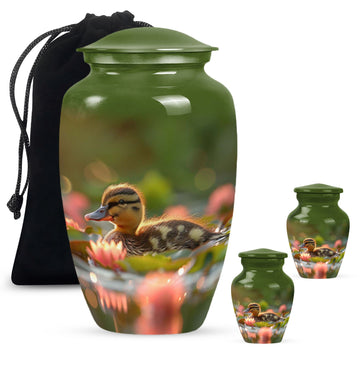 Large Urn With 2 Keepsake Urn