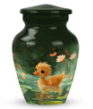 Animated Duckling's Urn For Adults - Duck Funeral Cremation Urn For Ashes