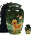 Animated Duckling's Urn For Adults - Duck Funeral Cremation Urn For Ashes