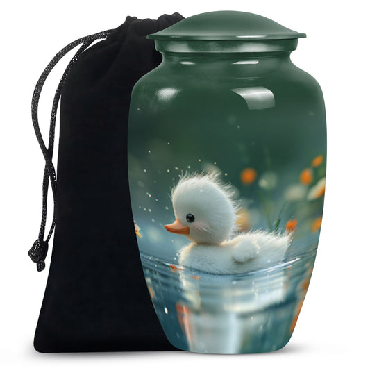 Cute Duckling Funeral Urn - Duck Memorial Urn For Women